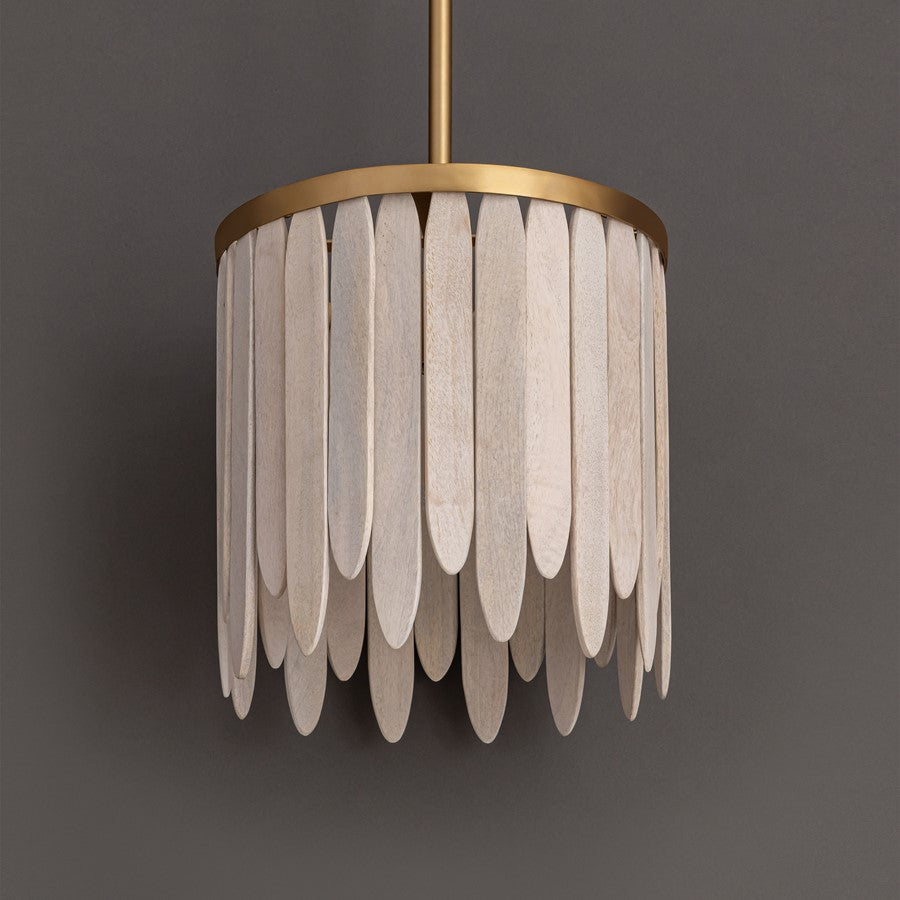 Maxim Lighting Marimba 1Lt 12" Single Pendant, Weathered White