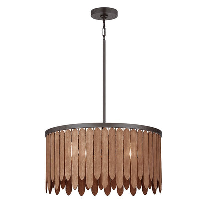 Maxim Lighting Marimba 4 Light 12.5" Single Pendant, Walnut - 22512WNGM