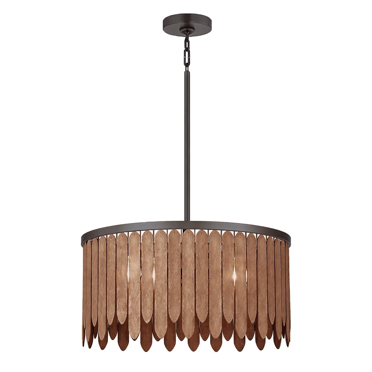 Maxim Lighting Marimba 4 Light 12.5" Single Pendant, Walnut