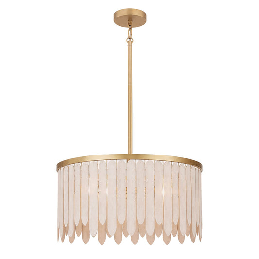Maxim Lighting Marimba 4Lt 12.5" Single Pendant, Weathered White