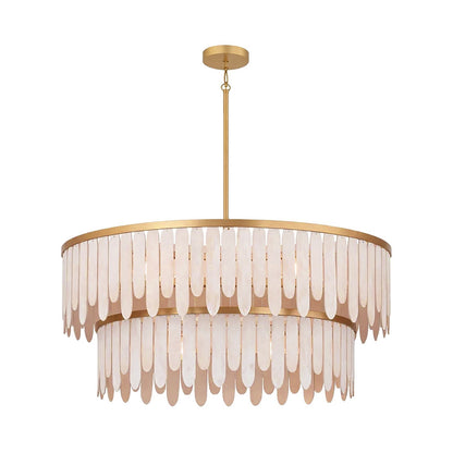 Maxim Lighting Marimba 7Lt 15" Single Pendant, Weathered White