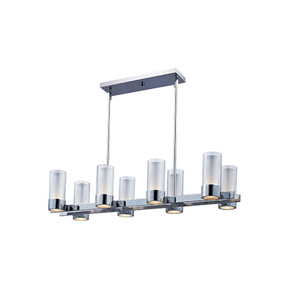 8 Light LED Pendant, Chrome