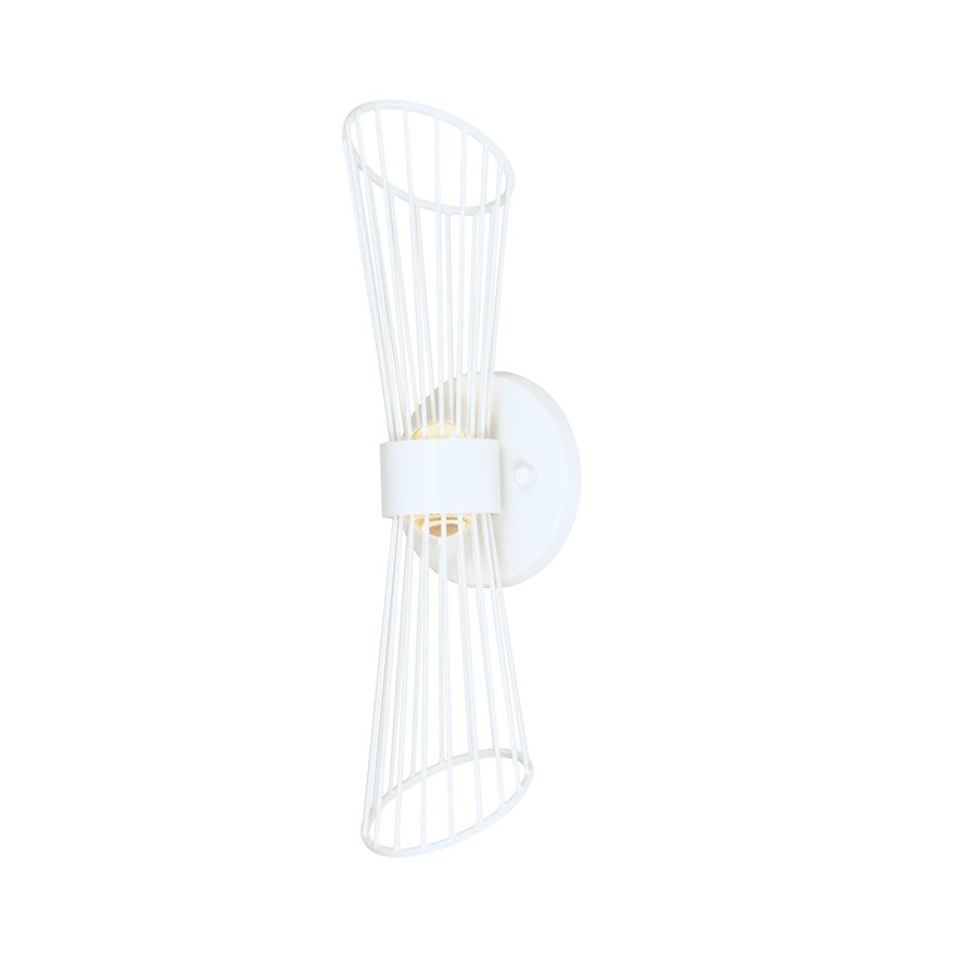 Maxim Lighting Zeta 2 Light Wall Sconce, Matte White