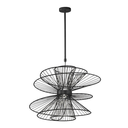 Maxim Lighting Zeta 2 Light 26" Suspension LED Pendant, Black