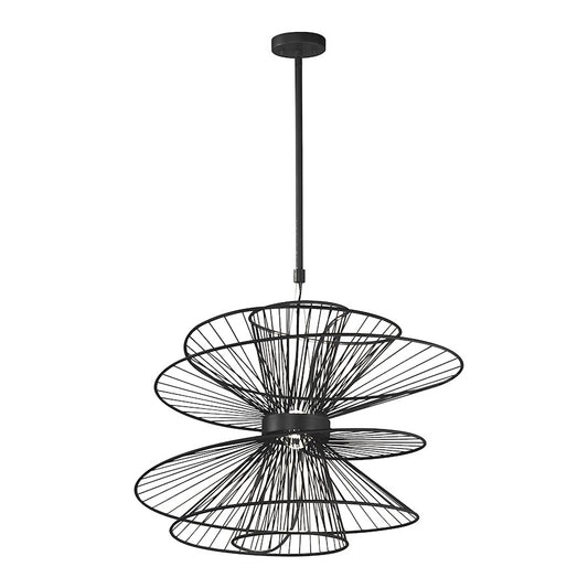 Maxim Lighting Zeta 2 Light 26" Suspension LED Pendant, Black