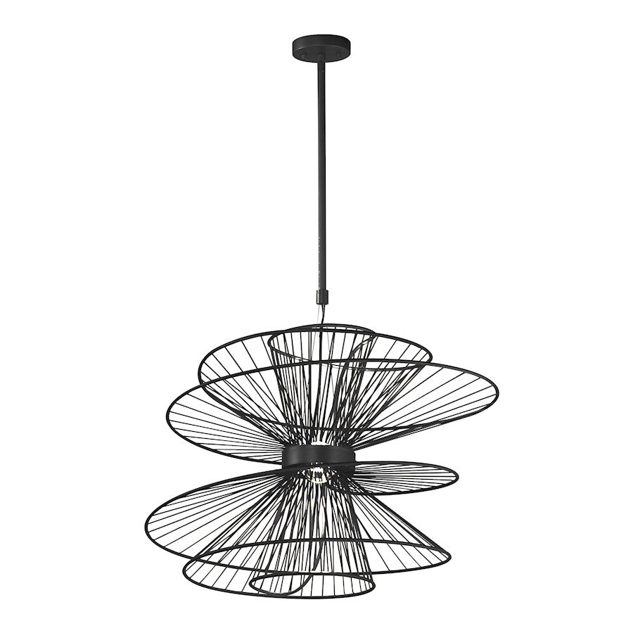 Maxim Lighting Zeta 2 Light 26" Suspension LED Pendant, Black