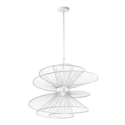 Maxim Lighting Zeta 2 Light 26" Suspension LED Pendant, Matte White
