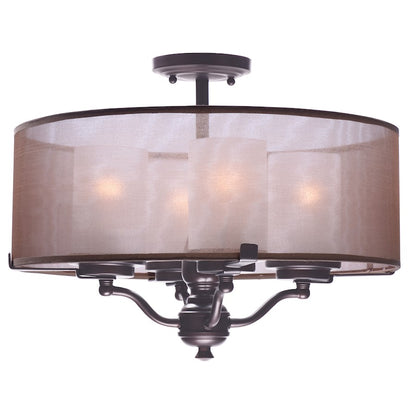 Maxim Lighting Lucid 4-Light Semi-Flush Mount, Oil Rubbed Bronze