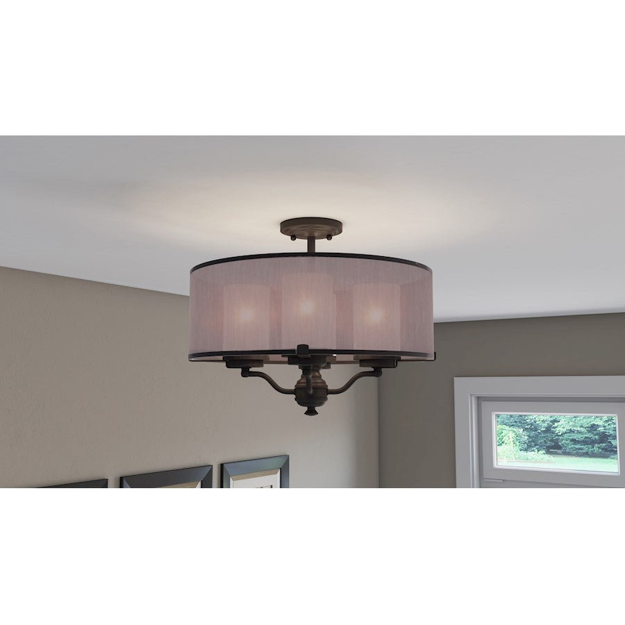 Maxim Lighting Lucid 4-Light Semi-Flush Mount, Oil Rubbed Bronze