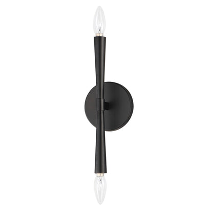 Maxim Lighting Rome 2 Light 13.5" Wall Sconce, Black - 24620BK