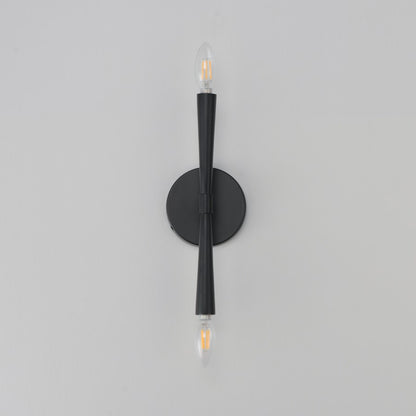 Maxim Lighting Rome 2 Light 13.5" Wall Sconce, Black