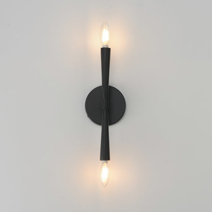 Maxim Lighting Rome 2 Light 13.5" Wall Sconce, Black