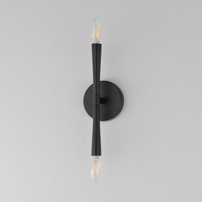 Maxim Lighting Rome 2 Light 13.5" Wall Sconce, Black