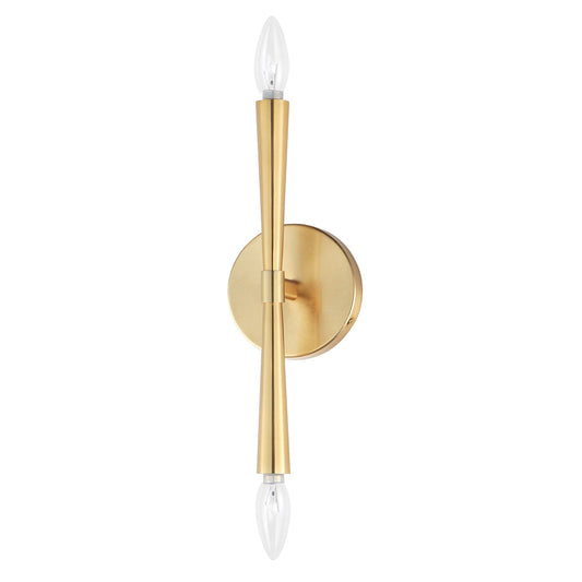 Maxim Lighting Rome 2 Light 13.5" Wall Sconce, Satin Brass