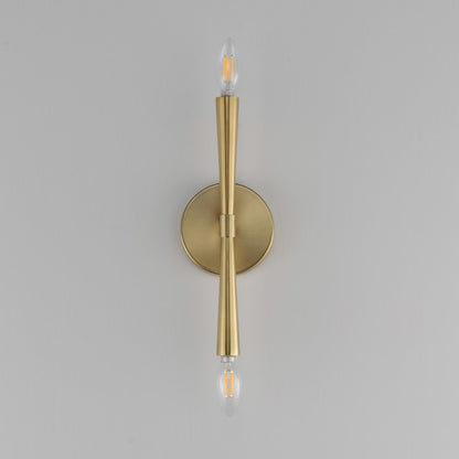Maxim Lighting Rome 2 Light 13.5" Wall Sconce, Satin Brass