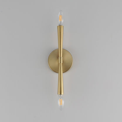 Maxim Lighting Rome 2 Light 13.5" Wall Sconce, Satin Brass