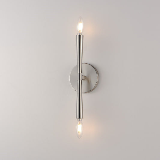 Maxim Lighting Rome 2 Light 13.5" Wall Sconce, Satin Nickel