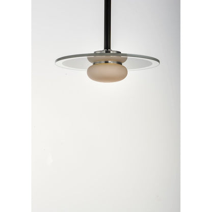8 Light LED Pendant, Black