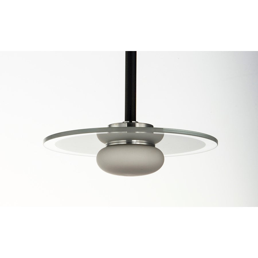 8 Light LED Pendant, Black
