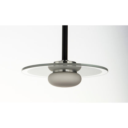 8 Light LED Pendant, Black