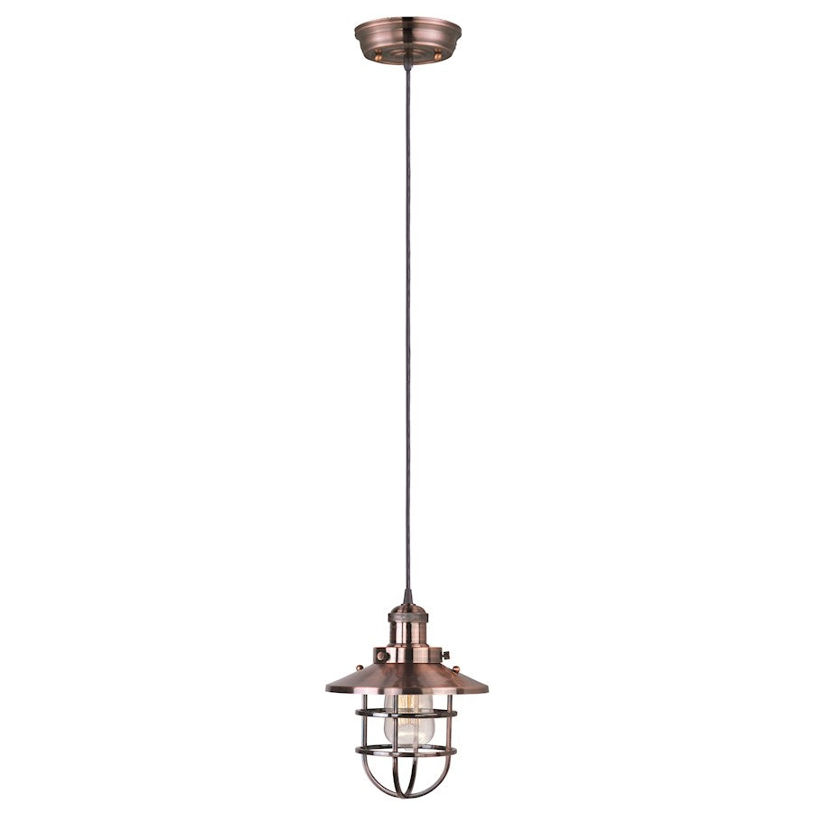 Maxim Lighting Mini Hi-Bay 1 Light Pendant w/ Bulb, Copper