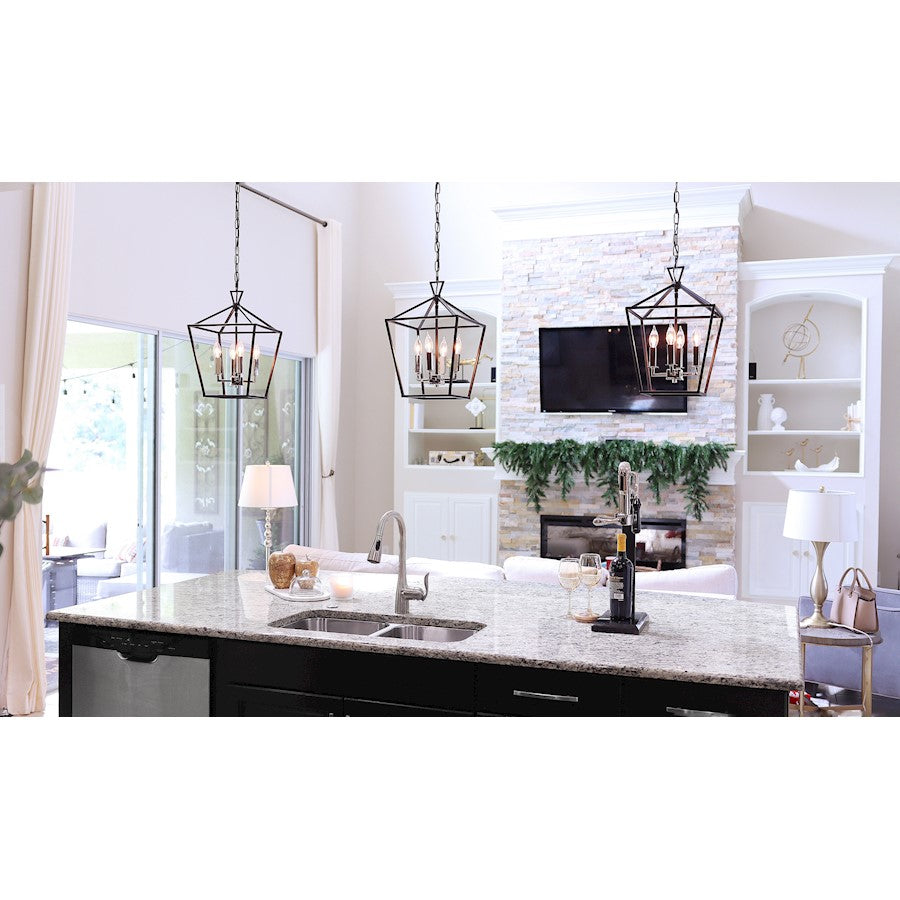 4-Light Mini Chandelier