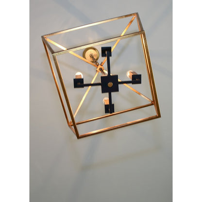 4-Light Chandelier, Gold