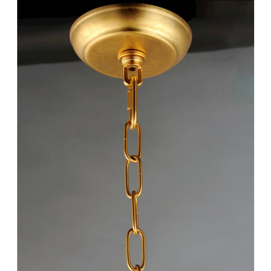 4-Light Chandelier, Gold