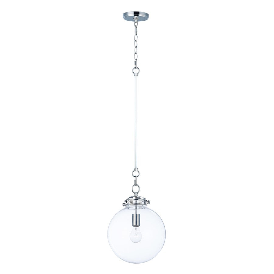 Maxim Lighting 14.75' Retro 1 Light Pendant, Nickel