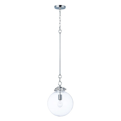 Maxim Lighting 14.75' Retro 1 Light Pendant, Nickel