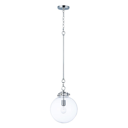 Maxim Lighting 14.75' Retro 1 Light Pendant, Nickel