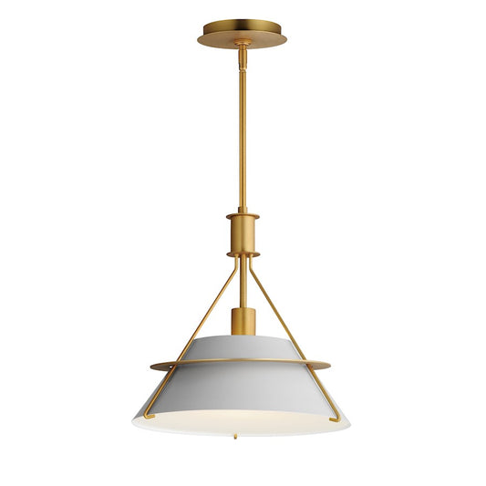 1 Light Pendant, Natural Aged Brass