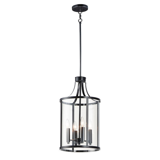 4 Light Pendant, Clear