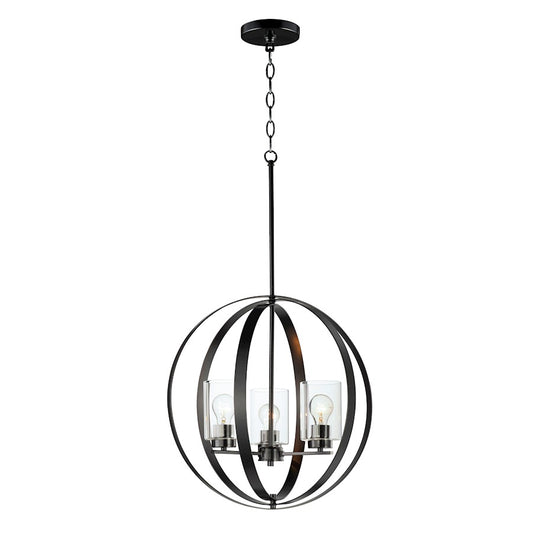 3 Light Pendant, Clear