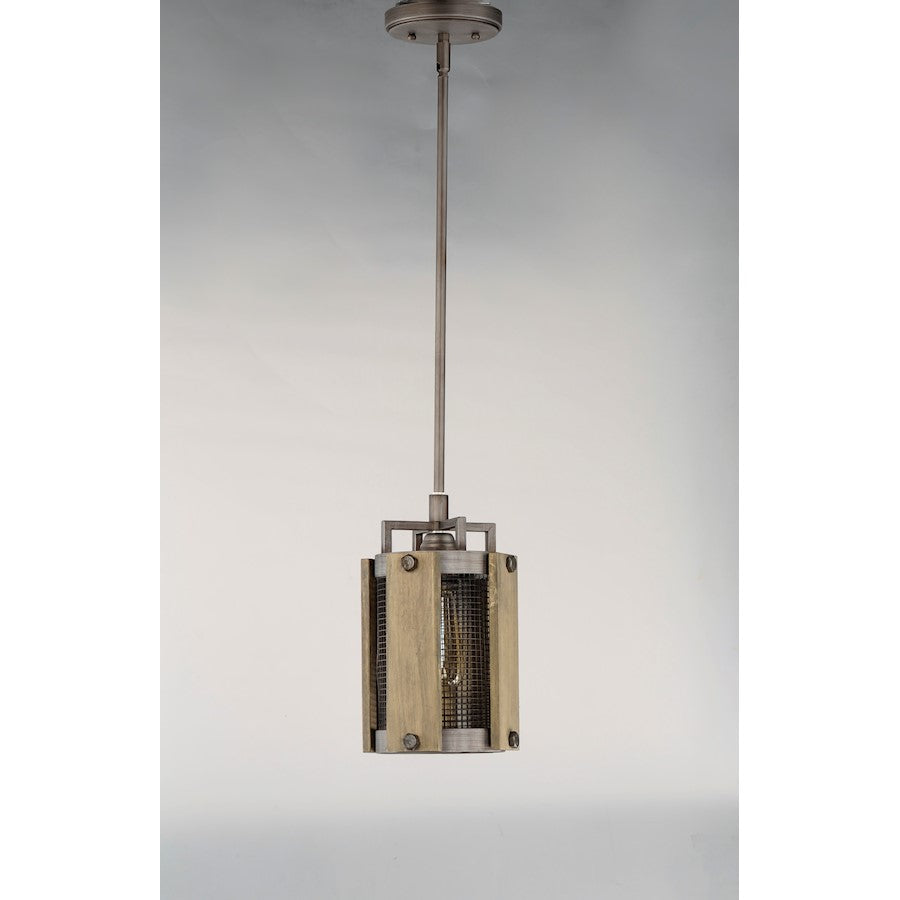 Mini Pendant, Barn Wood