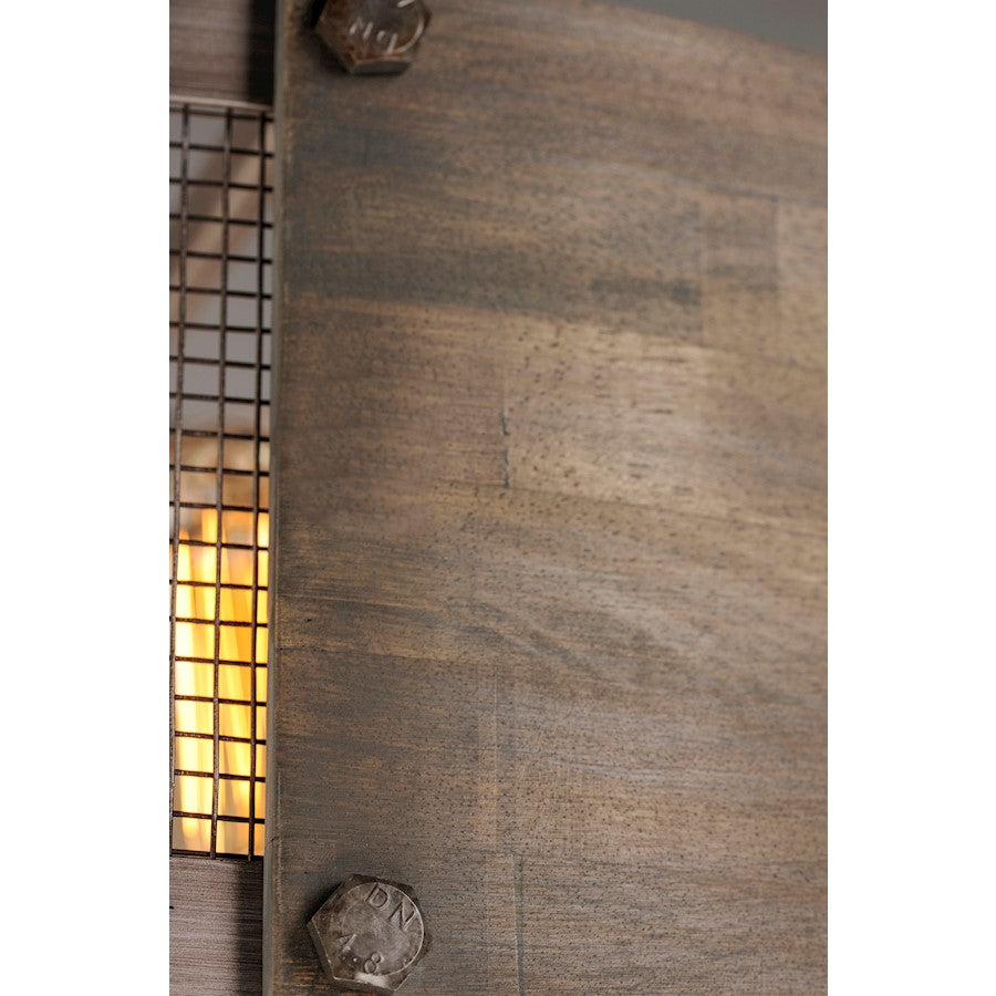 Mini Pendant, Barn Wood