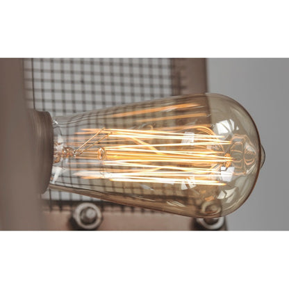 4 Light Pendant, Barn Wood