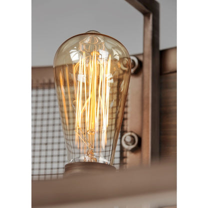 Pendant, Barn Wood/Weathered Zinc