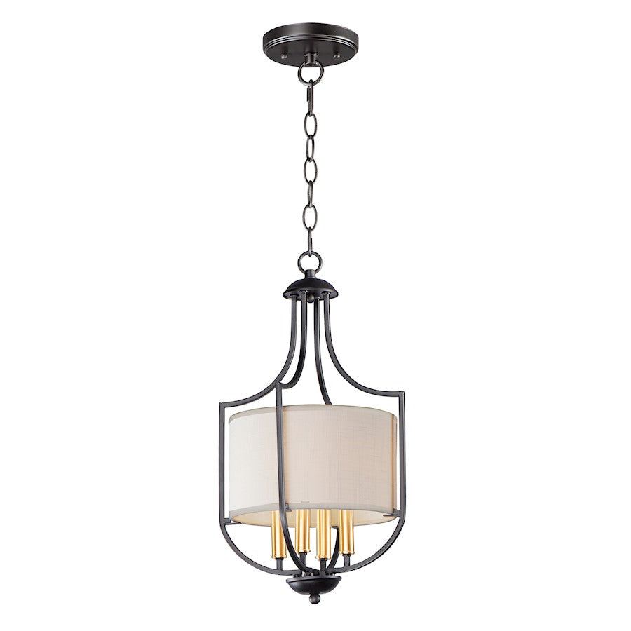 4-Light Chandelier, Bronze