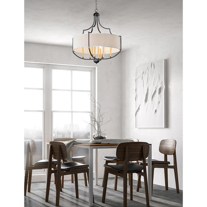 8-Light Chandelier, Bronze