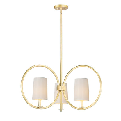 Meridian Chandelier, Natural Aged Brass