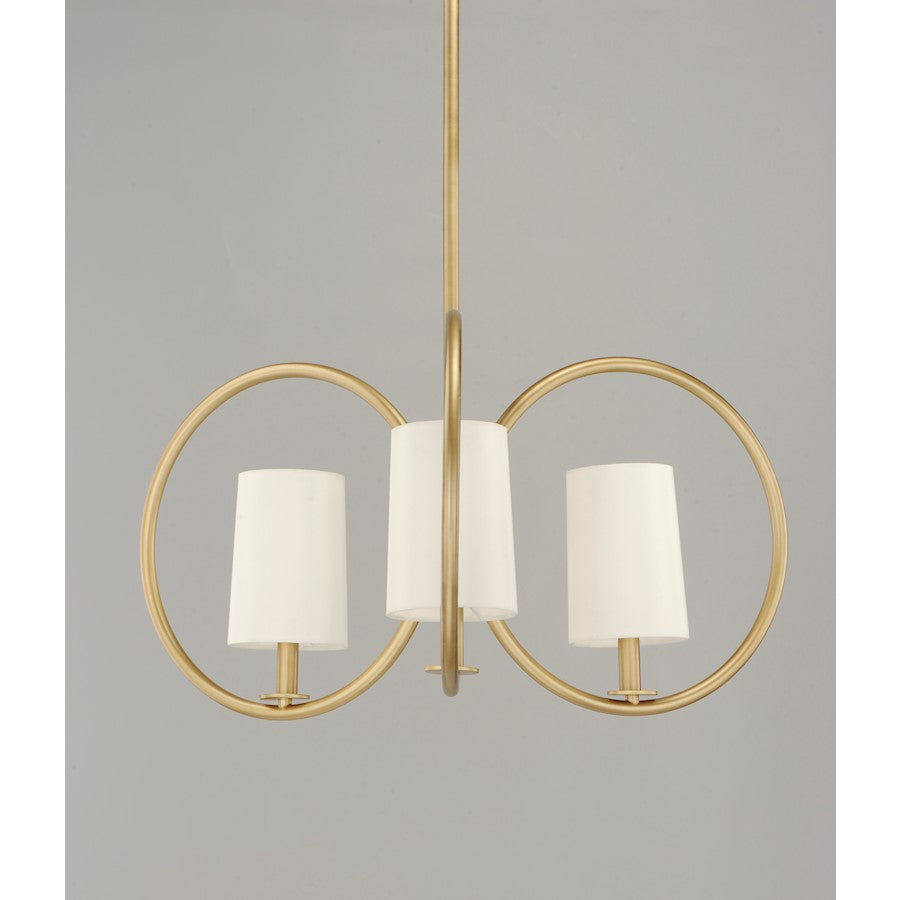 Meridian Chandelier, Natural Aged Brass