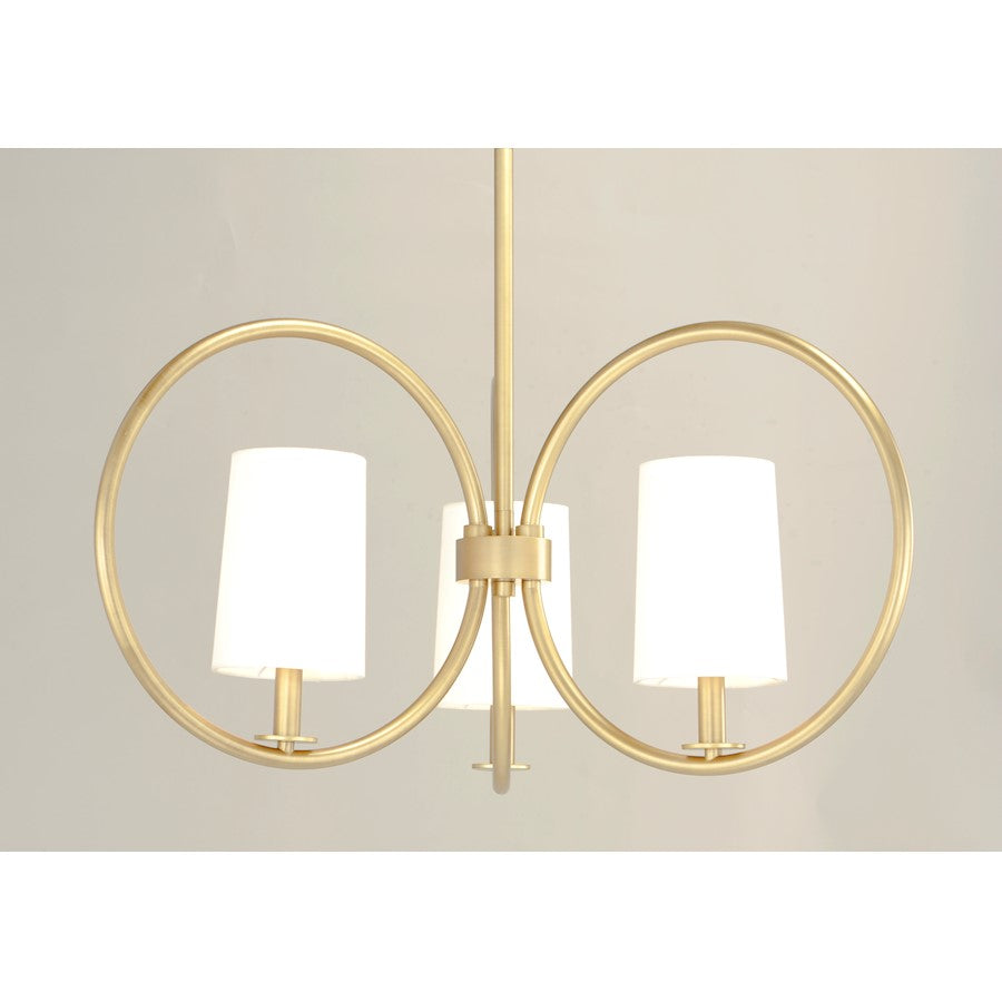 Meridian Chandelier, Natural Aged Brass