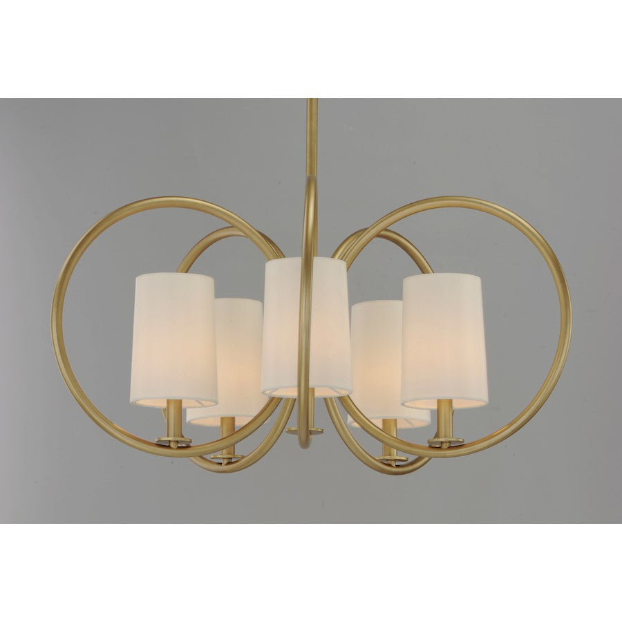 Meridian Chandelier, Natural Aged Brass