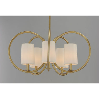 Meridian Chandelier, Natural Aged Brass