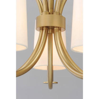 Meridian Chandelier, Natural Aged Brass