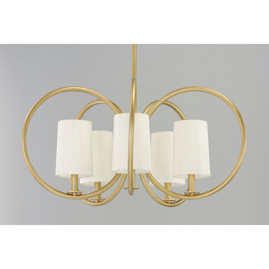 Meridian Chandelier, Natural Aged Brass
