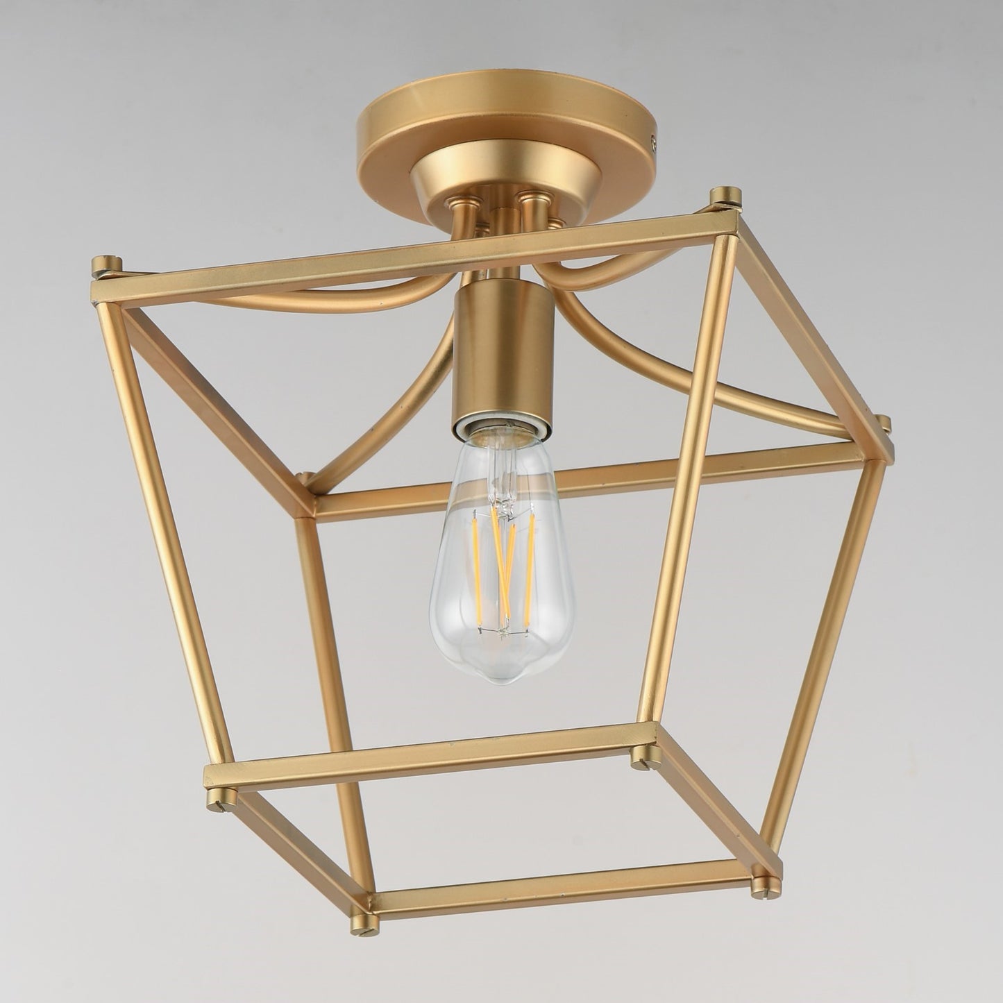 Maxim Lighting Clifton 1Lt 11.75" Semi-Flush Mount, Aged Brass