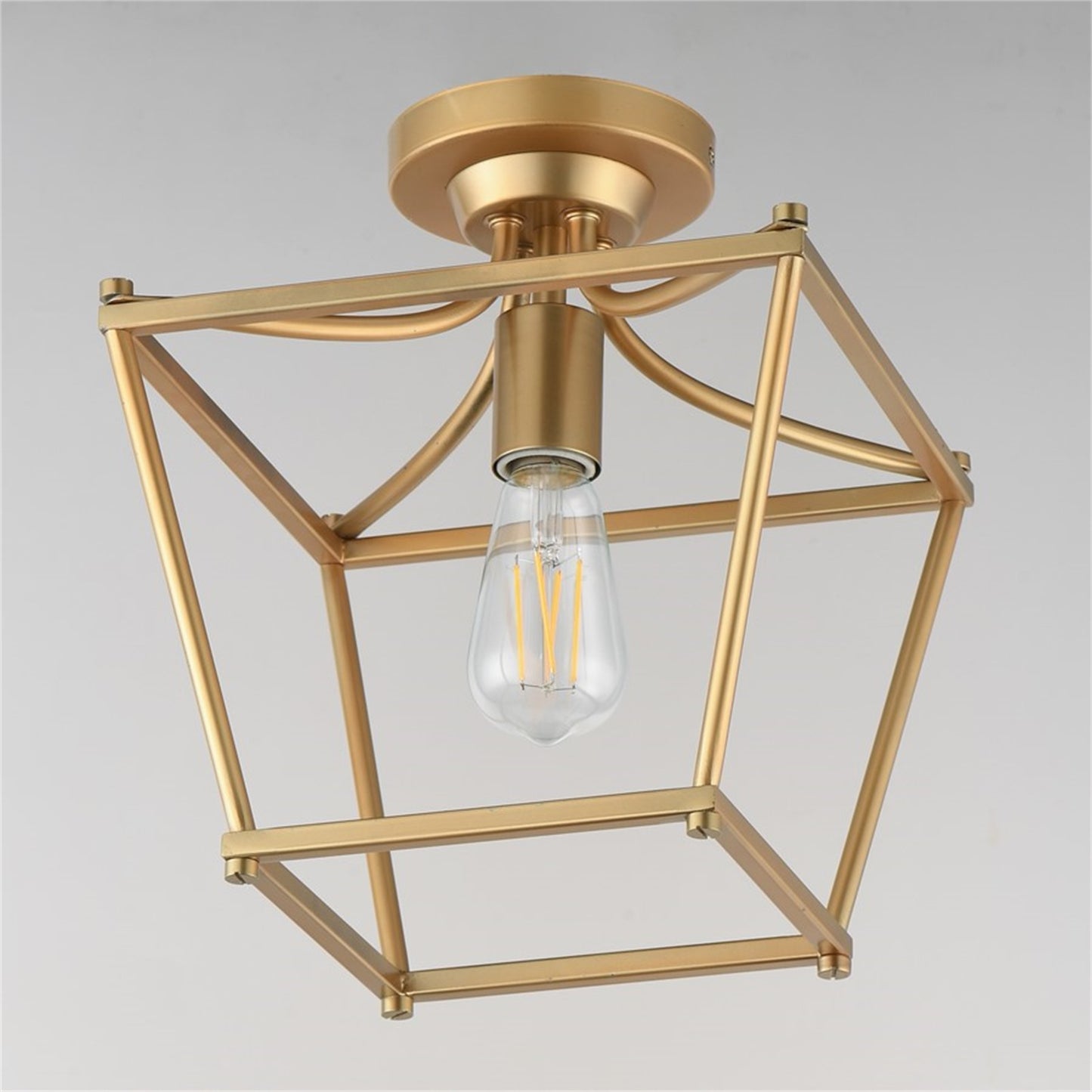 Maxim Lighting Clifton 1Lt 11.75" Semi-Flush Mount, Aged Brass