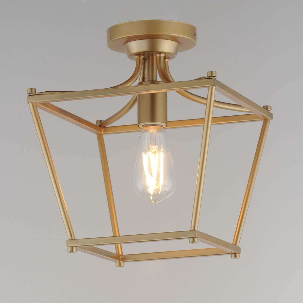 Maxim Lighting Clifton 1Lt 11.75" Semi-Flush Mount, Aged Brass
